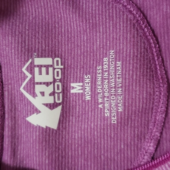 REI Outdoor Hiking Walking Preppy Co-op Quarter-Zip Span Shirt  - Women's - Picture 6 of 7